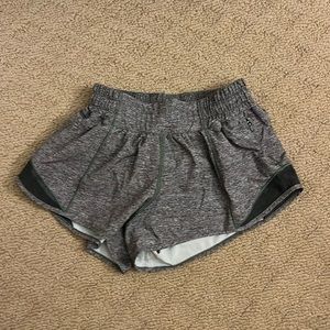 Lululemon gray hotty hot shorts
